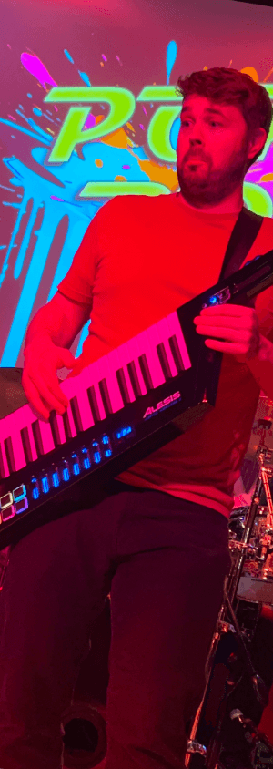 Cameron of PopRox performing live